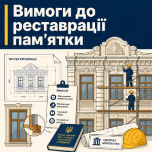 Правила проведення реставраційних робіт та узгодження ремонту в пам’ятці архітектури