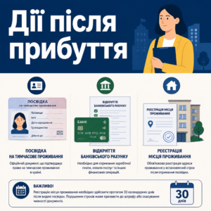 Посвідка на тимчасове проживання та реєстрація адреси