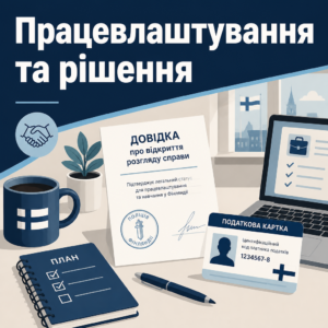 Працевлаштування та отримання довідки у Фінляндії для українців