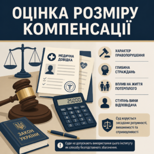Критерії визначення розміру компенсації моральної шкоди в суді