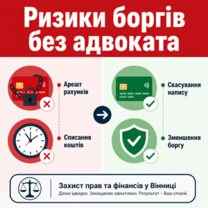 Ризики боргів та захист адвоката у Вінниці