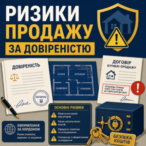 Ризики продавця при продажу нерухомості за довіреністю та захист коштів