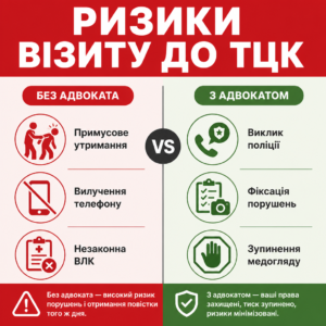 Військовий адвокат Київ супровід у районних ТЦК та захист прав