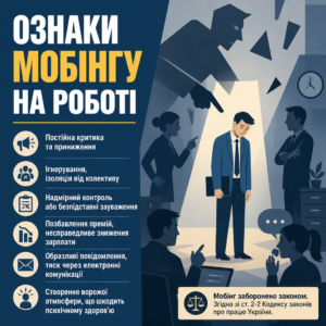 Що таке мобінг на роботі та як його розпізнати за законом