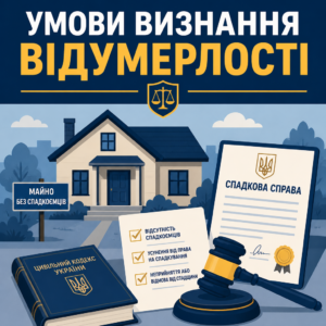 Спадщина без спадкоємців та умови визнання майна відумерлим