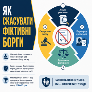 Спростування фіктивних боргів при розлученні