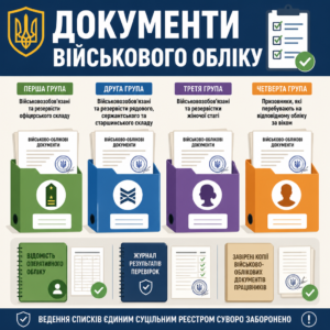 Списки персонального військового обліку працівників на підприємстві