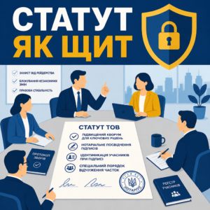 Як статут ТОВ зміцнює антирейдерський захист бізнесу і блокує незаконні зміни