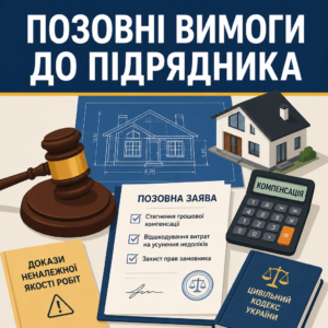 Взыскание денежной компенсации и иск к застройщику частного дома
