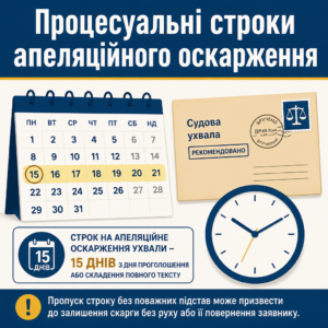 Строк оскарження судової ухвали в апеляційному порядку