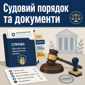 Судова процедура оформлення опіки над повнолітньою особою та збір документів