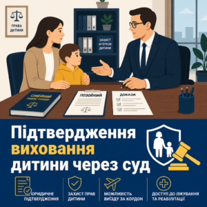 Судове підтвердження одноосібного виховання дитини для подолання юридичного блокування