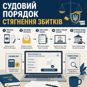 Порядок звернення до суду для відшкодування збитків та шкоди