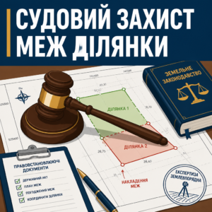 Судовий порядок вирішення спору про накладення меж земельних ділянок та проведення експертизи