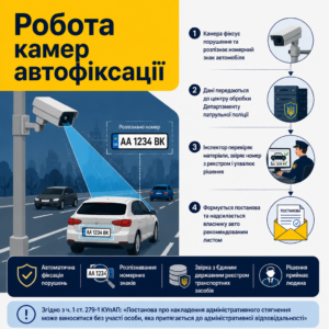 Система автофіксації ПДР розпізнає номерні знаки автомобілів