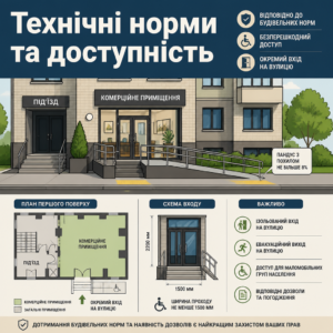 Технічні умови та окремий вхід для переведення квартири у комерцію