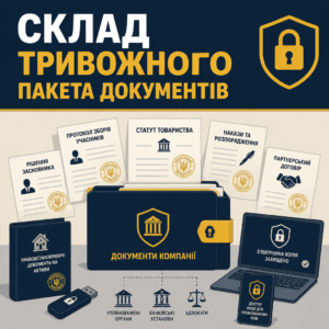 Повний тривожний пакет документів для бізнесу та його нотаріальне оформлення