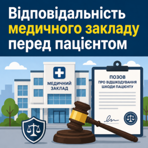 Гражданский иск к медицинскому учреждению о возмещении вреда пациенту