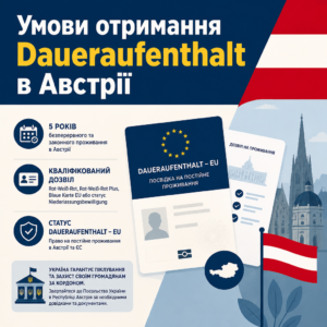 Отримання посвідки на постійне проживання в Австрії та умови статусу Daueraufenthalt