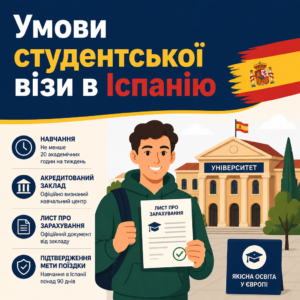 студентська віза в Іспанію вимоги до вступу та акредитації навчального закладу