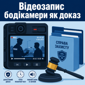 Відеозапис з бодікамери патрульних для закриття справи 130 КУпАП