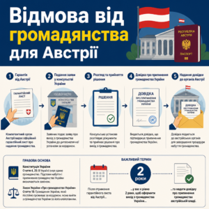 Процедура виходу з громадянства щоб отримати громадянство Австрії