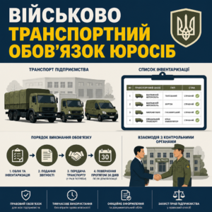 Військово транспортний обов'язок та облік транспорту підприємства для ТЦК
