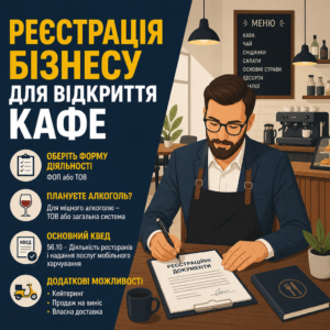 Юридичне оформлення та відкриття кафе через реєстрацію підприємницької діяльності