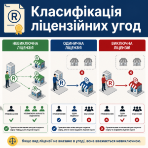 Види ліцензійних договорів де фігурує ліцензія на торговельну марку для бізнесу