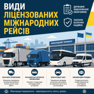 Ліцензія на міжнародні перевезення вантажів та пасажирів автобусами