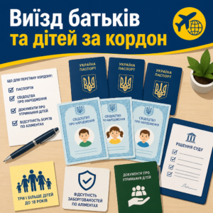 документи для виїзду за кордон багатодітних батьків та неповнолітніх дітей