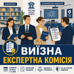 Проходження виїзної ліцензійної експертизи для закладу вищої освіти