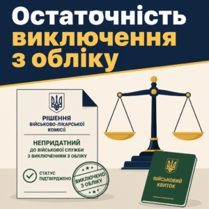 Остаточність статусу виключення з військового обліку за станом здоров'я