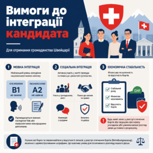 Вимоги до мови та інтеграції для отримання громадянства Швейцарії