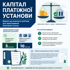 Вимоги до власного капіталу для ліцензування платіжних послуг