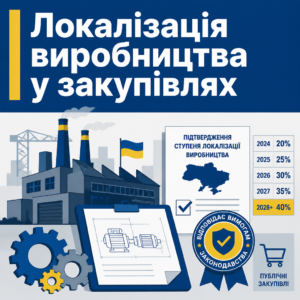 Вимоги законодавства про ступінь локалізації виробництва у публічних закупівлях