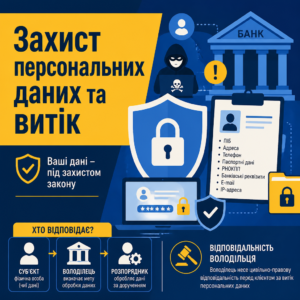 Захист персональних даних та відповідальність володільця у разі витоку відомостей