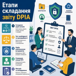 Організація та документування оцінки впливу на захист даних у робочій групі підприємства