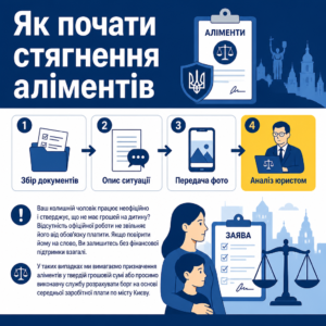 Етапи звернення до юриста по аліментах київ
