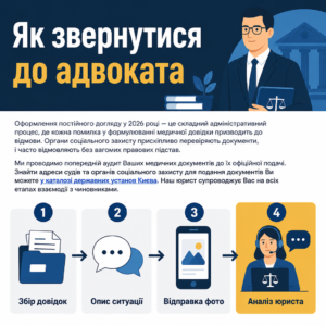 Адвокат з опіки та догляду в Києві отримання акта соцзахисту