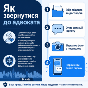 Процес звернення до сімейного адвоката в Києві