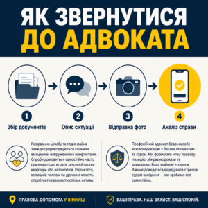 Процес звернення до сімейного адвоката у Вінниці