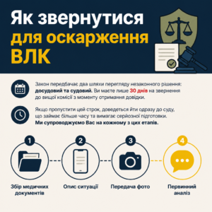Адвокат по ВЛК Запоріжжя як оскаржити довідку медкомісії