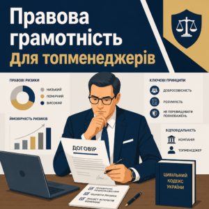 Юридичні аспекти бізнесу для керівників та топменеджерів компаній