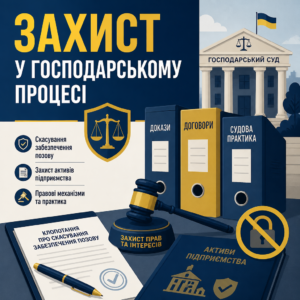 Юридичний захист активів підприємства в господарському суді від забезпечення позову