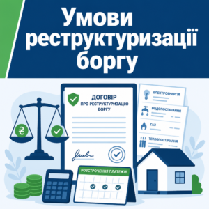 Реструктуризація боргу за комунальні послуги та розстрочення платежів