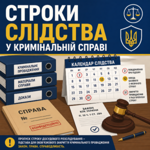 Закриття кримінального провадження через сплив встановлених строків слідства