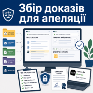 Фіксація доказів та скріншотів для розблокування акаунта продавця на маркетплейсі