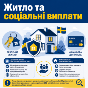 Державне житло та виплати dagersättning під час тимчасового захисту у Швеції