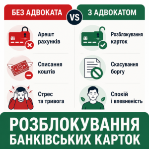 Зняття арешту з рахунків та банківських карток процедура розблокування